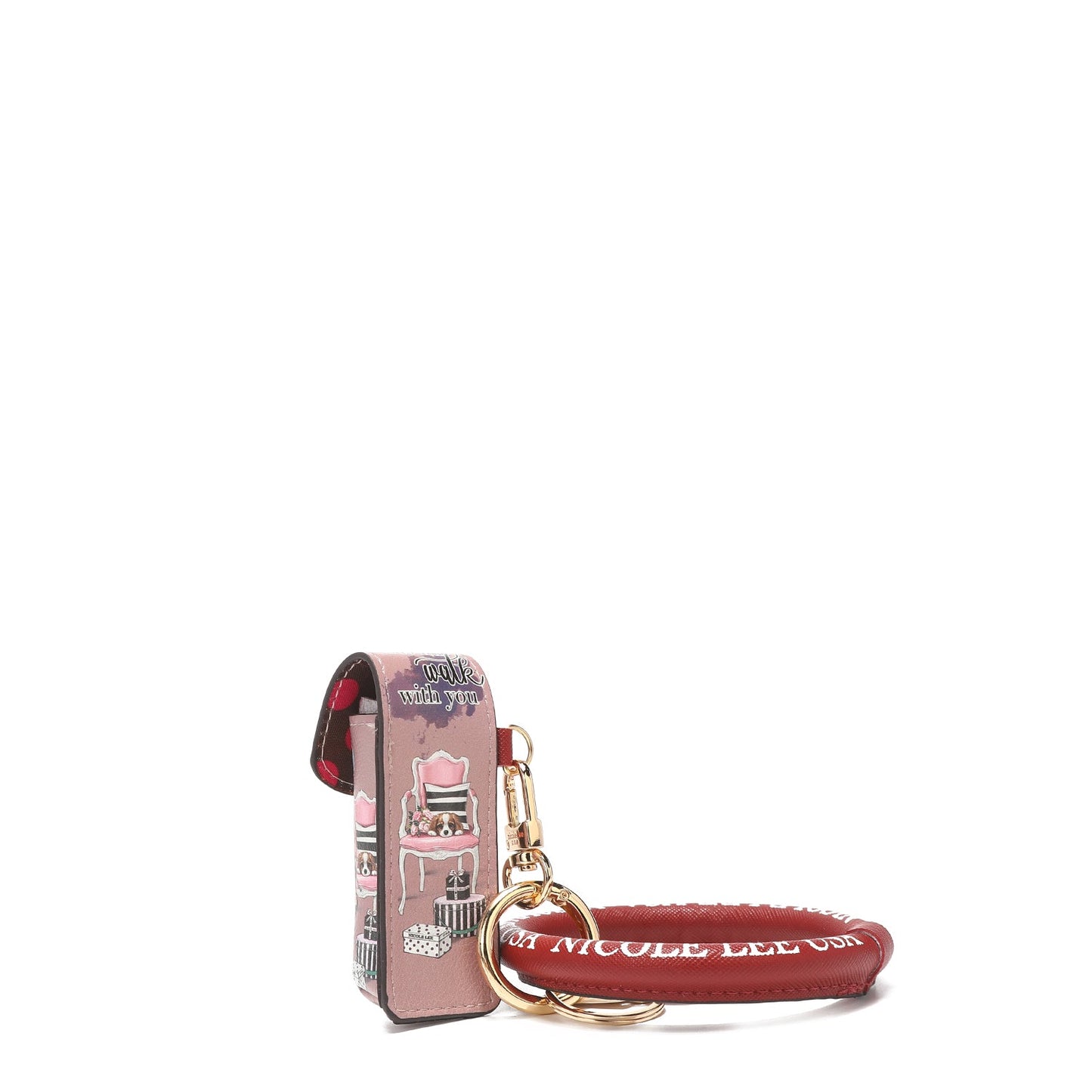 LLAVERO DE PULSERA CON ESTUCHE PARA LABIAL-2